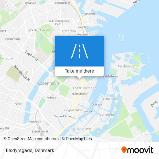 Elsdyrsgade map