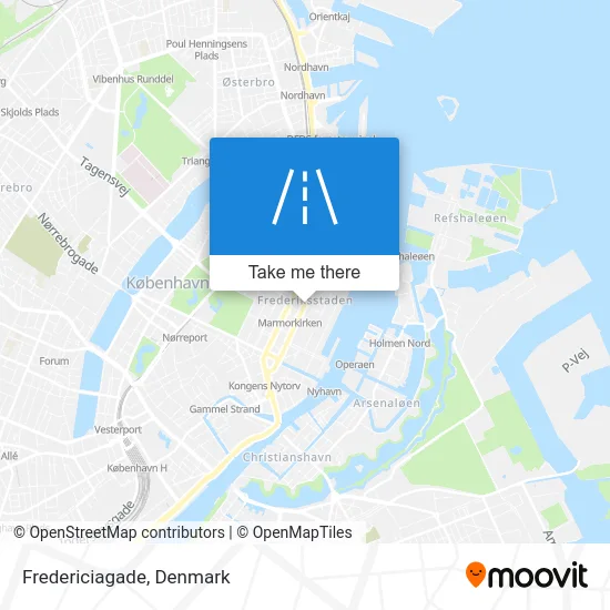 Fredericiagade map