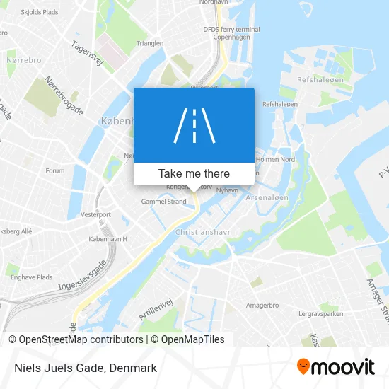 Niels Juels Gade map