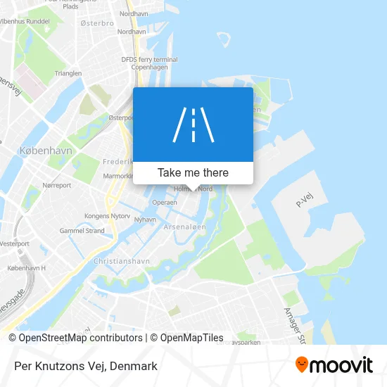 Per Knutzons Vej map