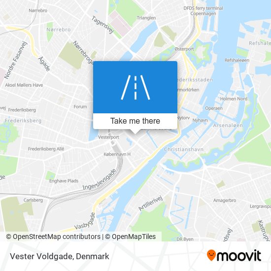 Vester Voldgade map