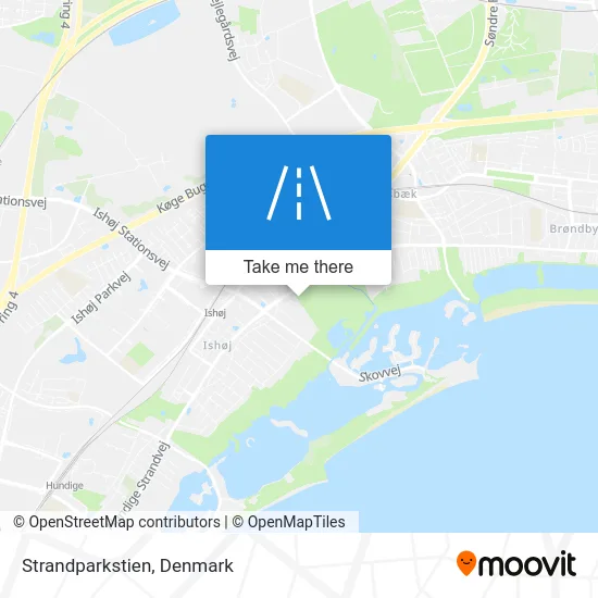 Strandparkstien map