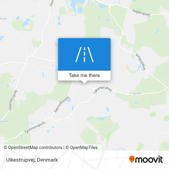 Ulkestrupvej map