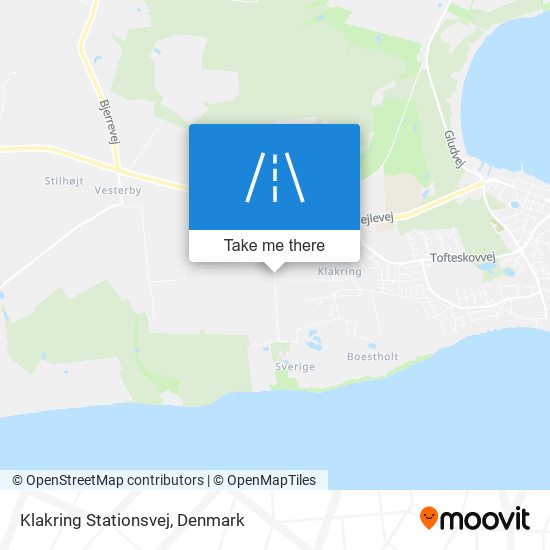 Klakring Stationsvej map