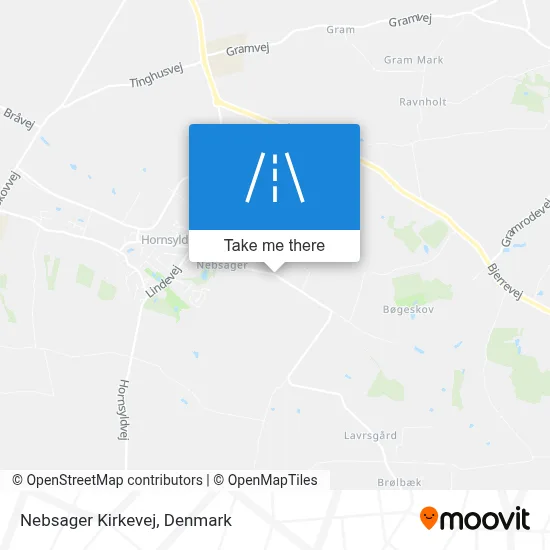 Nebsager Kirkevej map