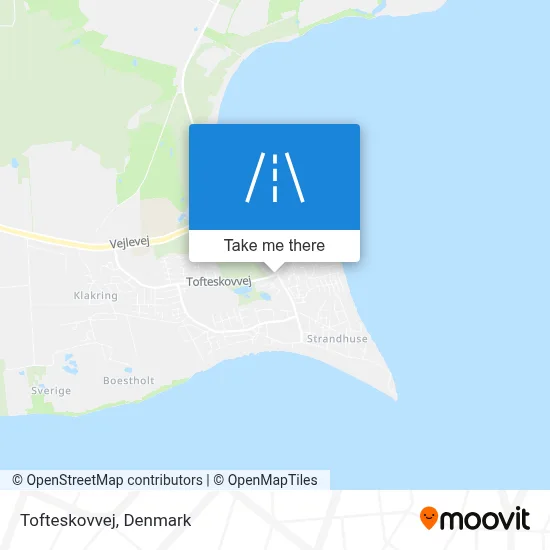 Tofteskovvej map