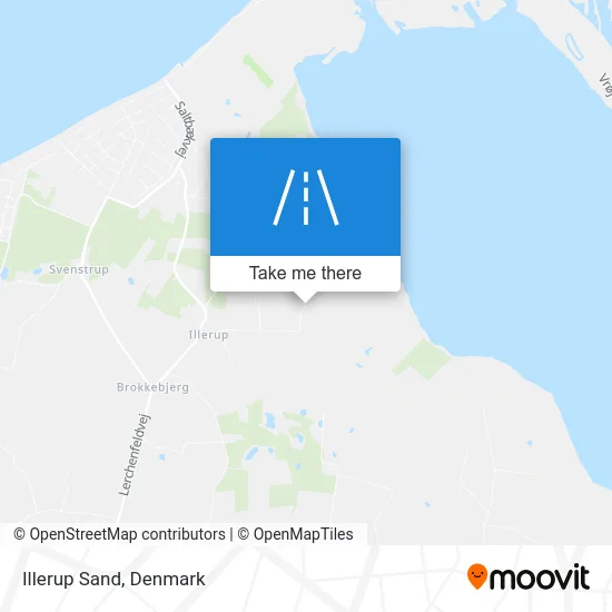 Illerup Sand map