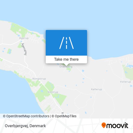 Overbjergvej map
