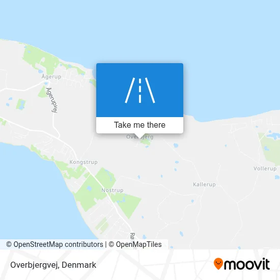 Overbjergvej map