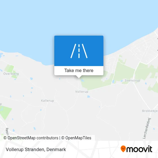 Vollerup Stranden map