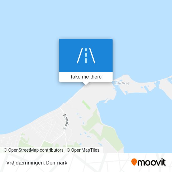 Vrøjdæmningen map