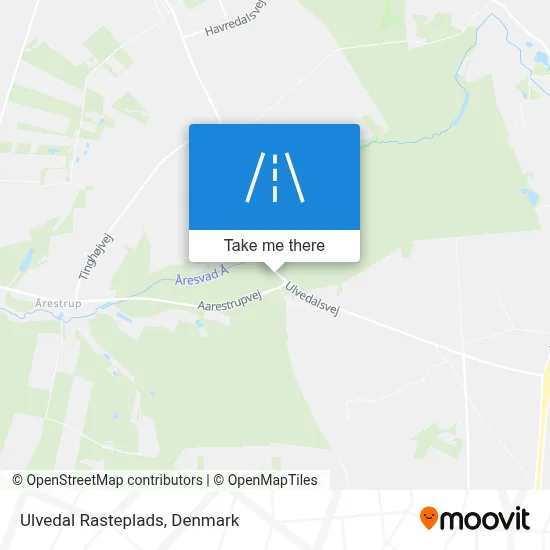 Ulvedal Rasteplads map