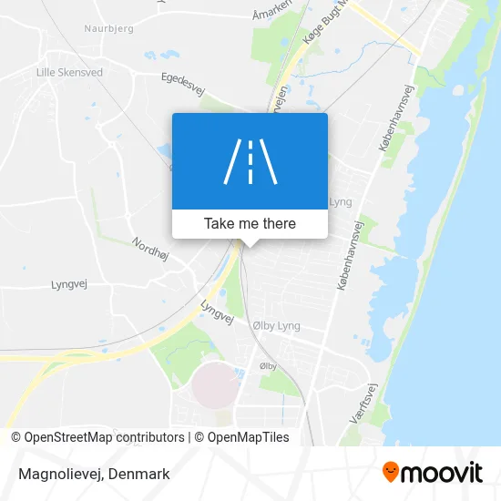 Magnolievej map