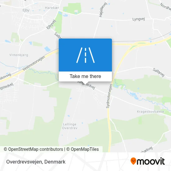 Overdrevsvejen map