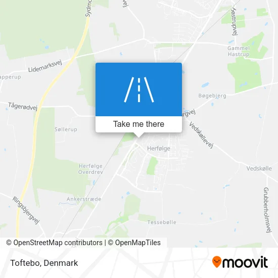 Toftebo map