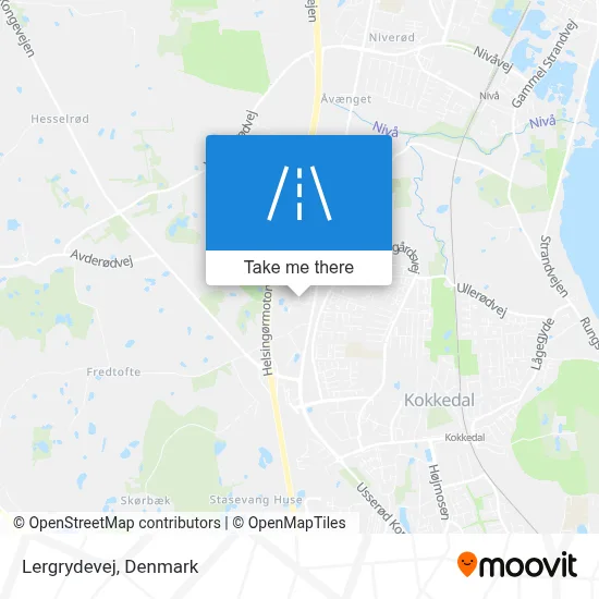 Lergrydevej map