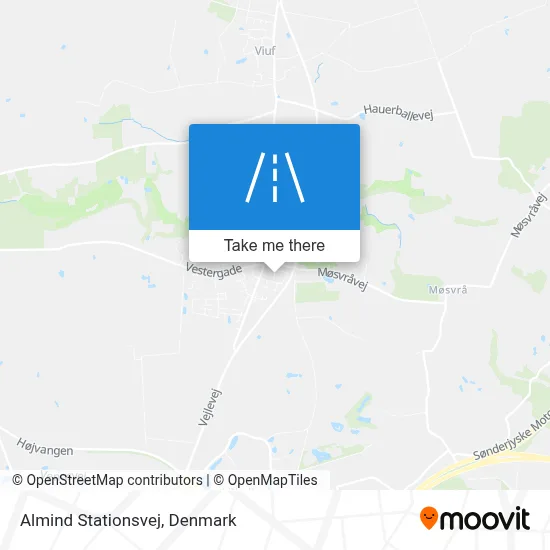 Almind Stationsvej map