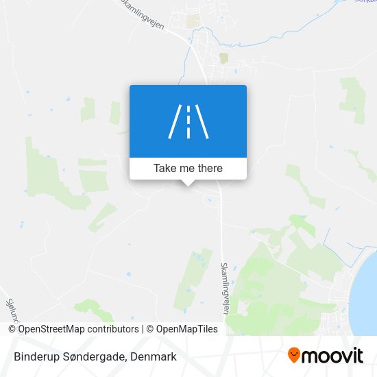 Binderup Søndergade map