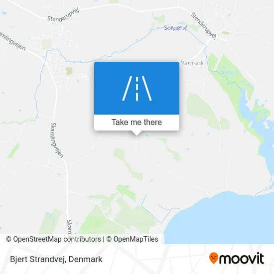 Bjert Strandvej map