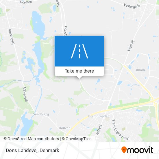 Dons Landevej map