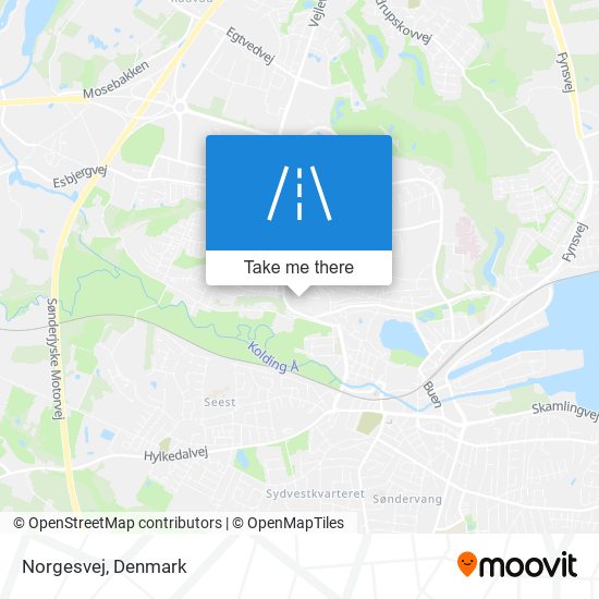 Norgesvej map