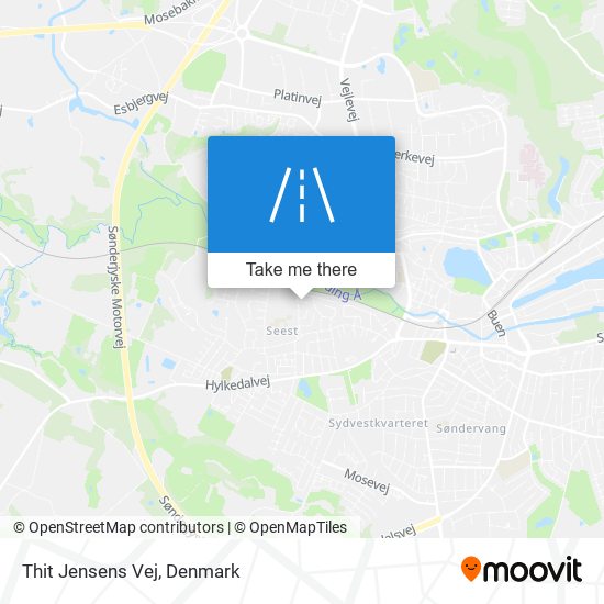 Thit Jensens Vej map