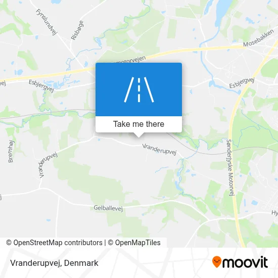 Vranderupvej map
