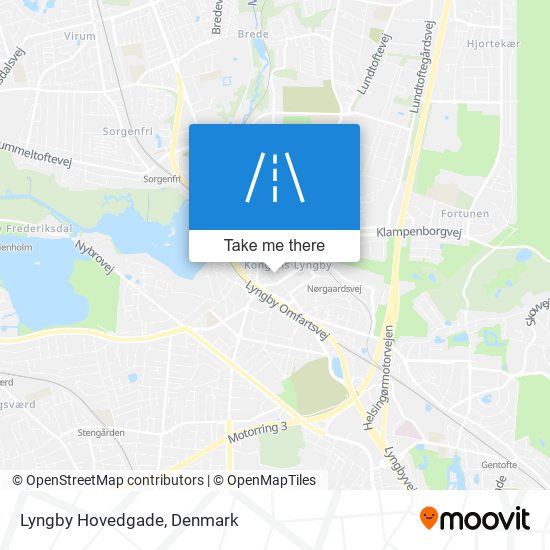 Lyngby Hovedgade map