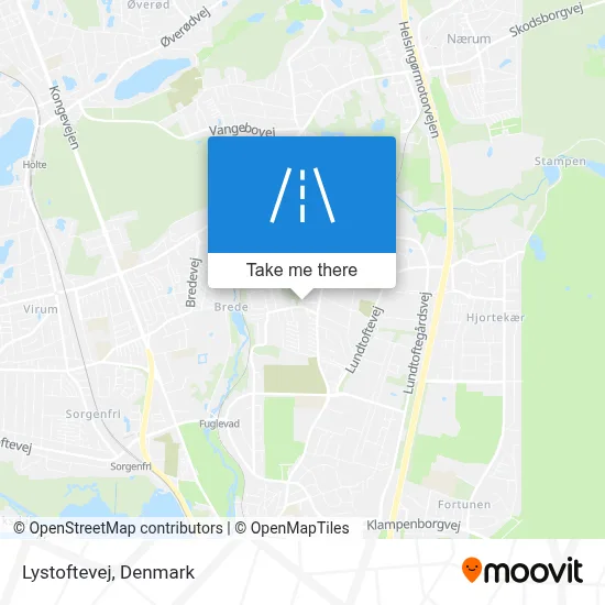 Lystoftevej map