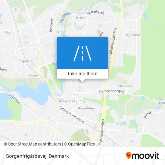 Sorgenfrigårdsvej map