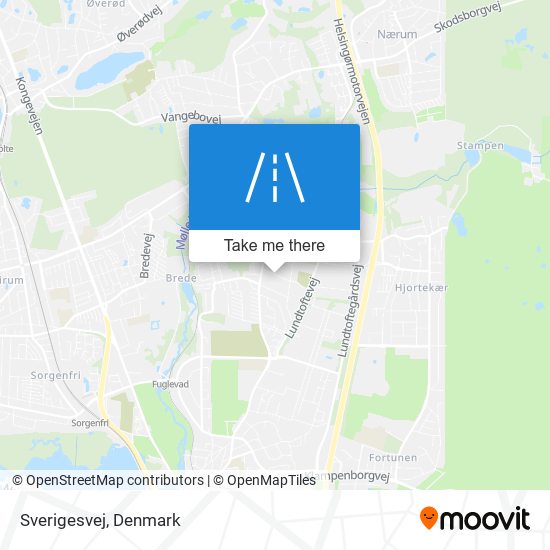 Sverigesvej map