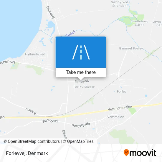 Forlevvej map