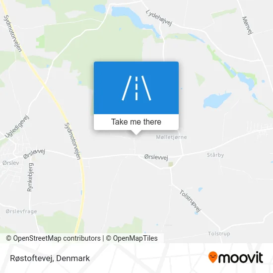 Røstoftevej map