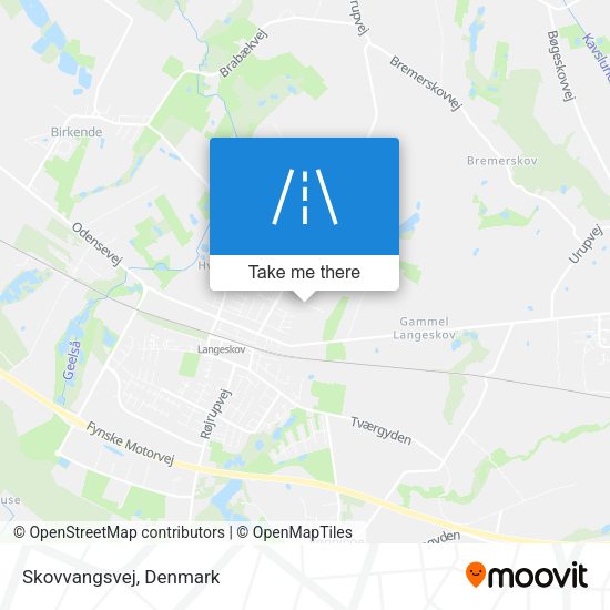 Skovvangsvej map