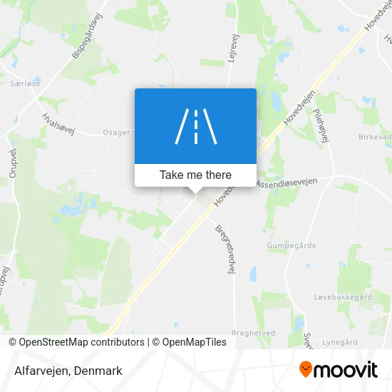 Alfarvejen map
