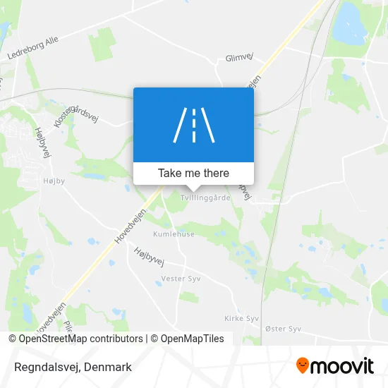 Regndalsvej map