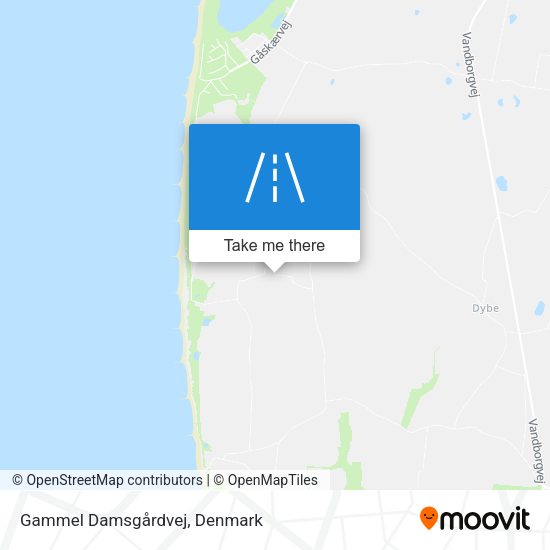 Gammel Damsgårdvej map