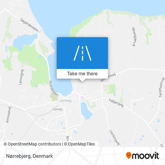 Nørrebjerg map