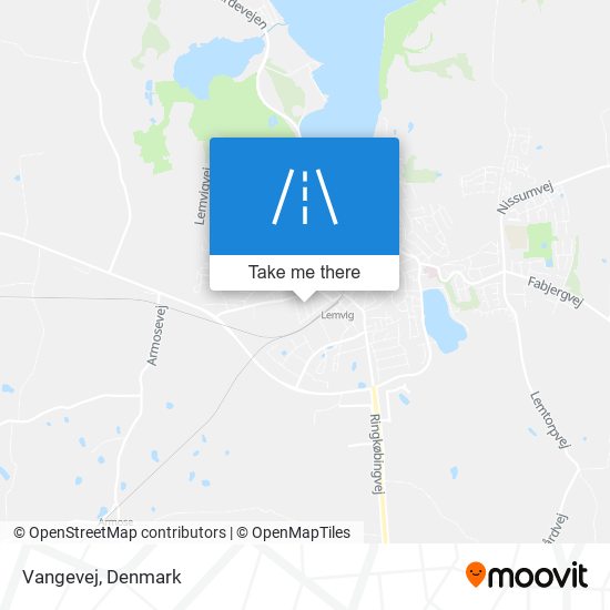 Vangevej map