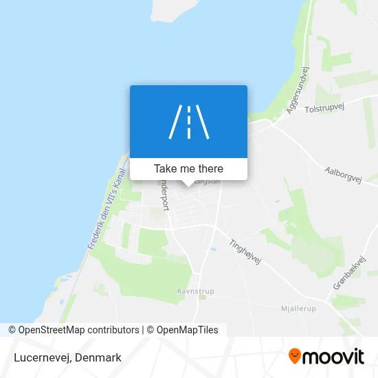 Lucernevej map