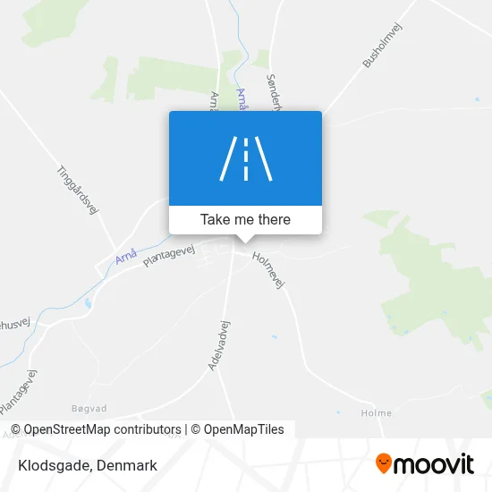 Klodsgade map
