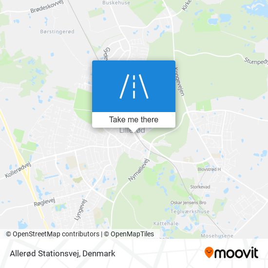 Allerød Stationsvej map