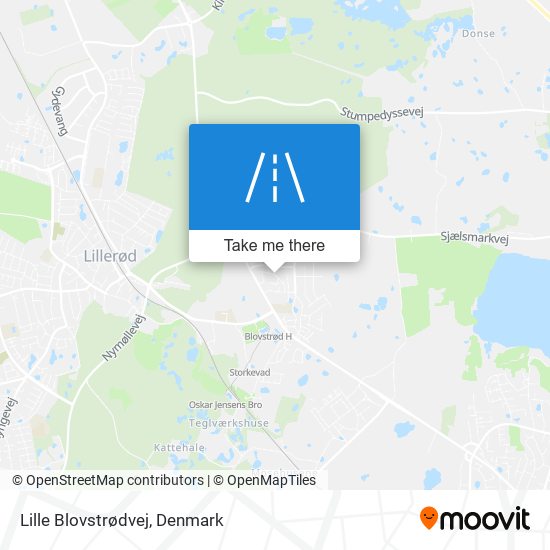 Lille Blovstrødvej map