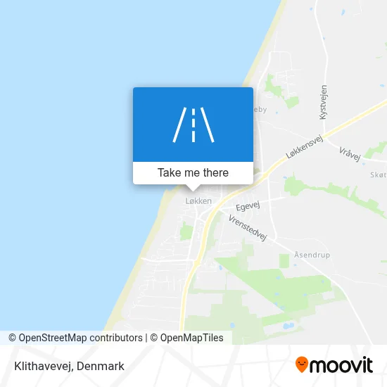 Klithavevej map
