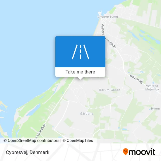 Cypresvej map