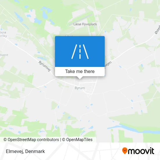 Elmevej map