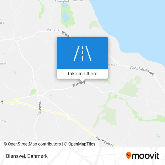 Blansvej map
