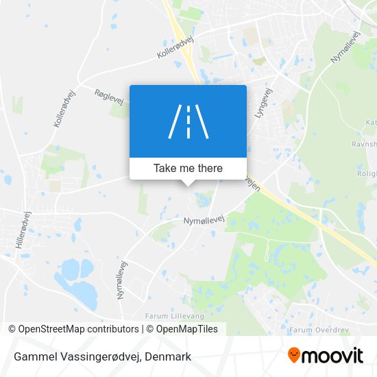 Gammel Vassingerødvej map
