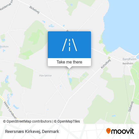 Reersnæs Kirkevej map