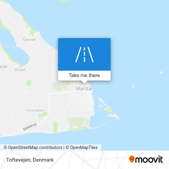 Toftevejen map